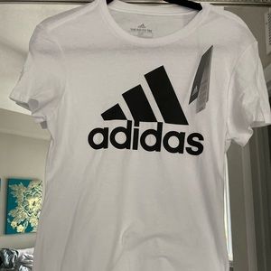 Adidas t shirt white and black